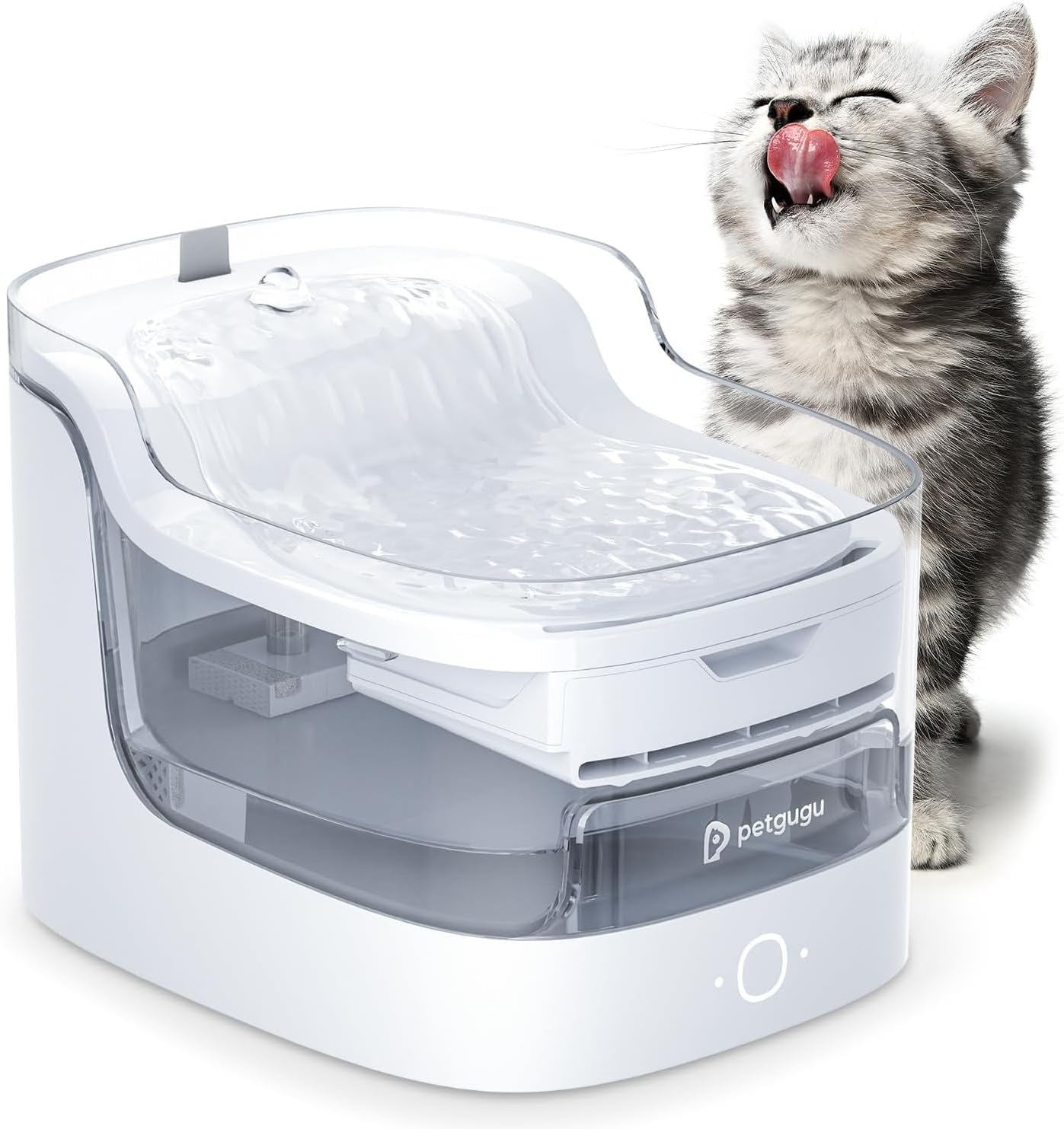 Fuente de agua automática silenciosa para gatos 2 litros